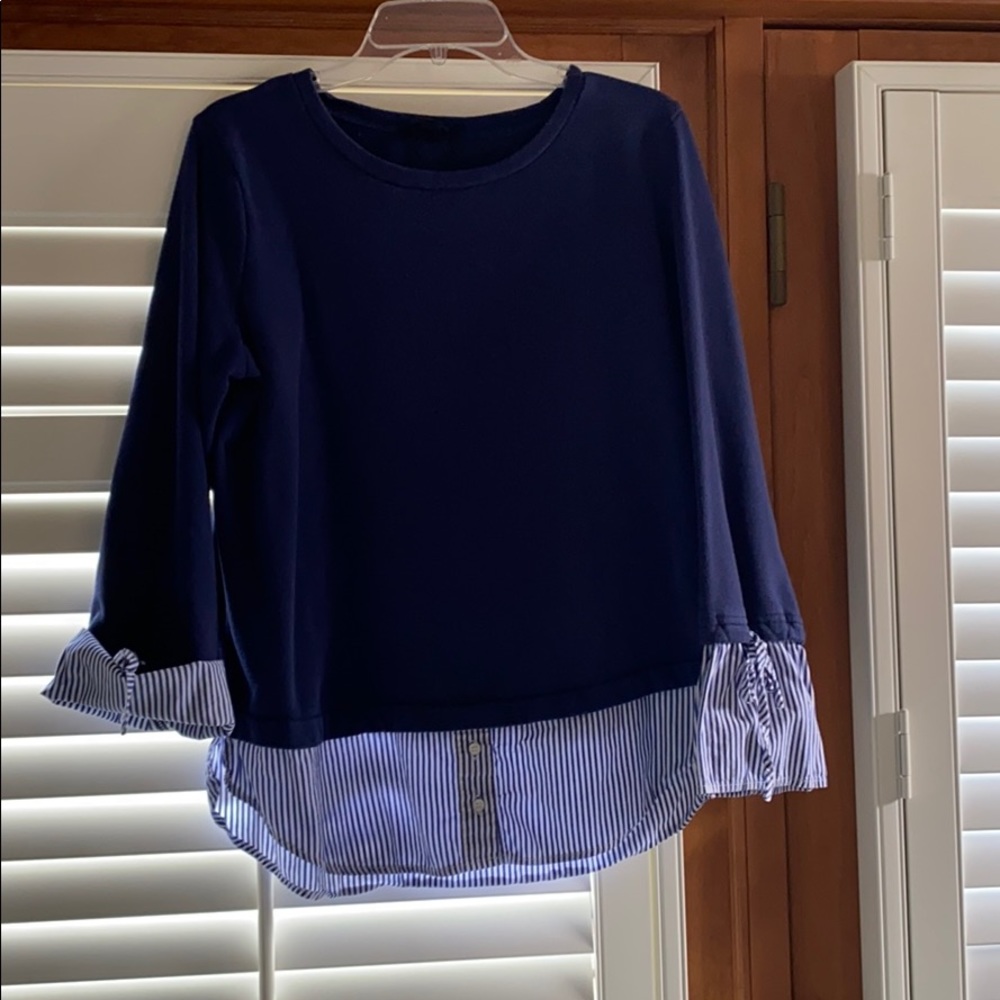 Faux layered sweater